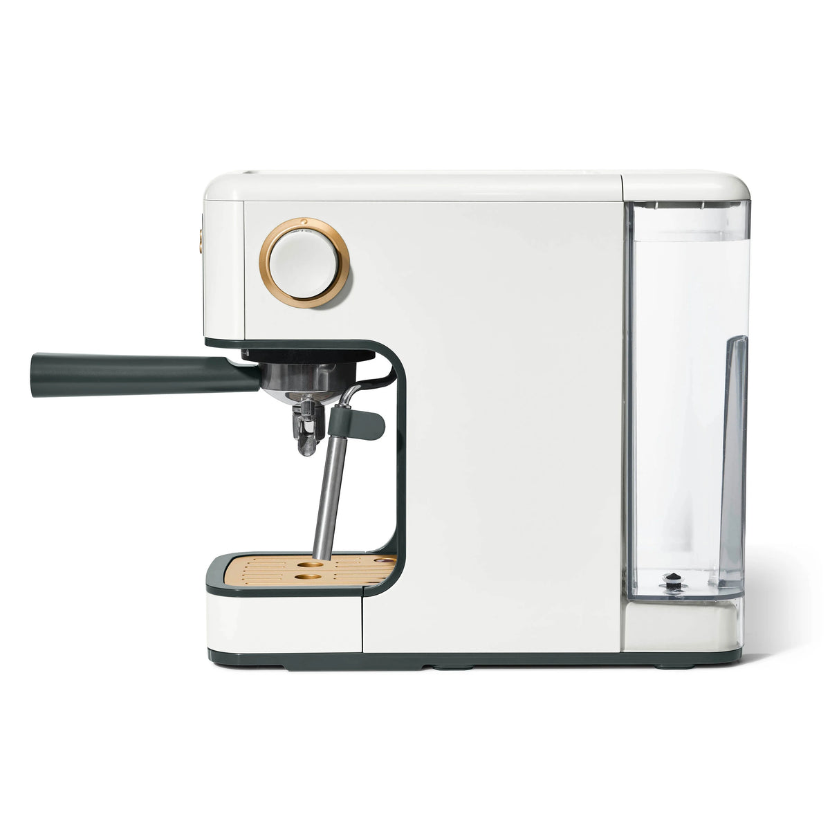 Beautiful Slim Espresso Machine with 20-Bar Pressure, Black Sesame by Drew Barrymore