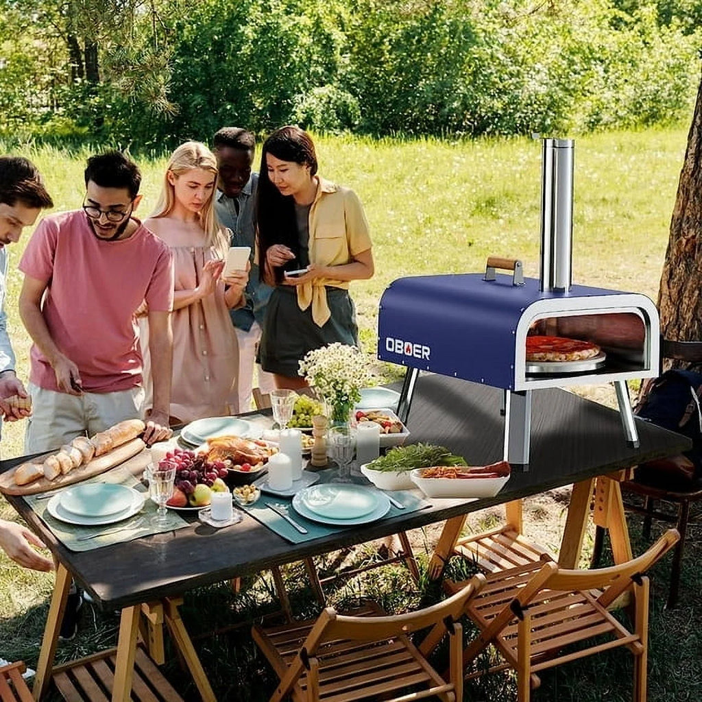 Lilypelle 16�� Dual-Fuel Outdoor Pizza Oven, Portable