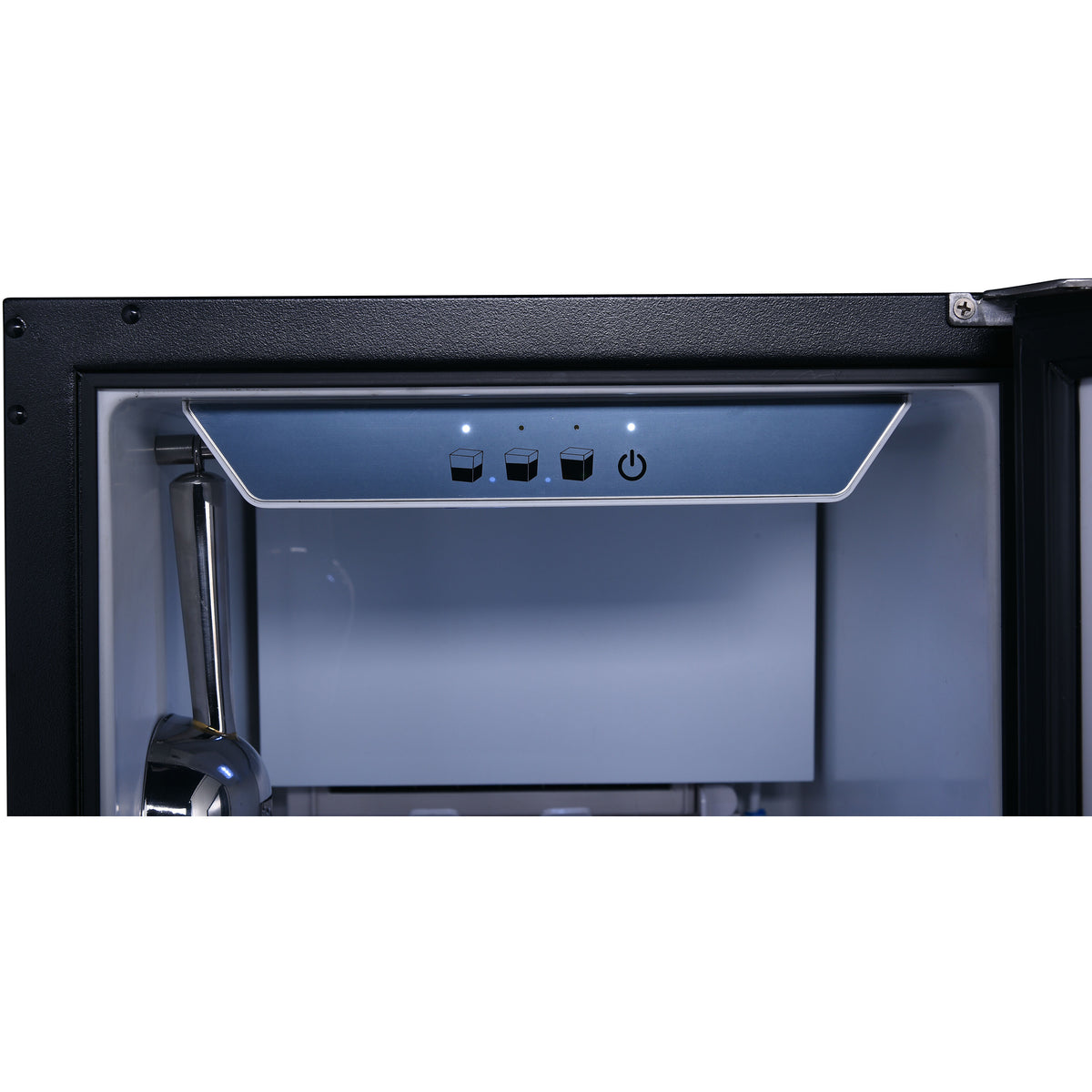 Hanover The Vault 15 In. Stainless Steel Undercounter Ice Maker with Reversible Door and Touch Controls