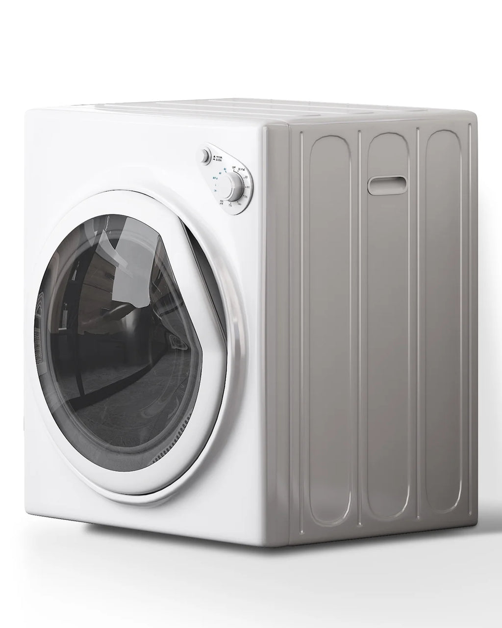 TABU Washer and Dryer Set, 19LBS Fully Automatic Washing Machine & 8.8LBS Clothes Dryer (White&White)