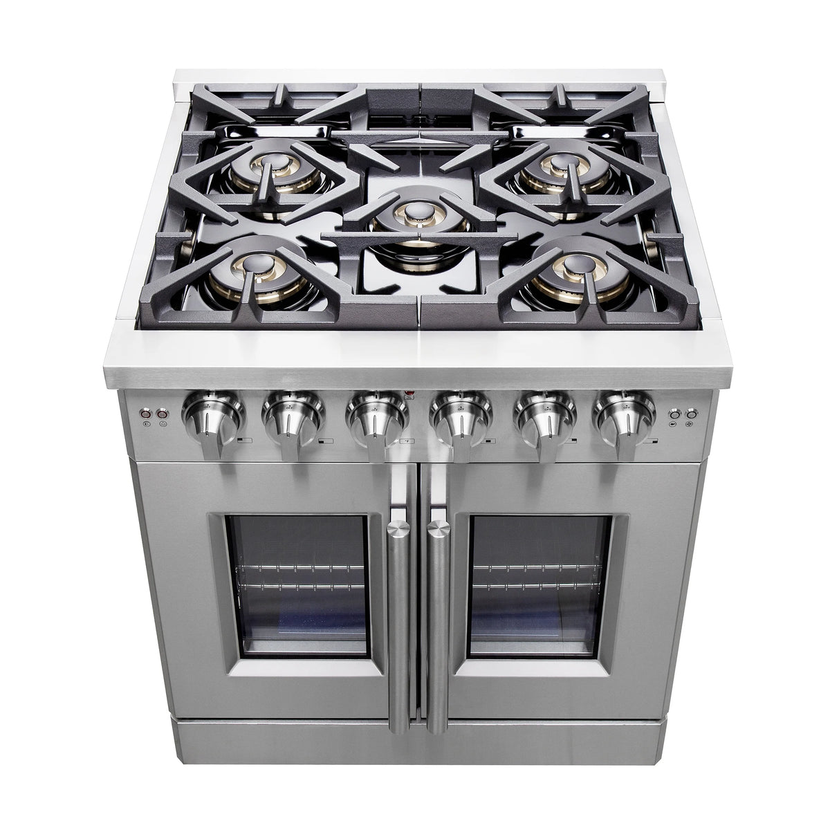 FORNO Capriasca 30" Freestanding French Door Gas Range