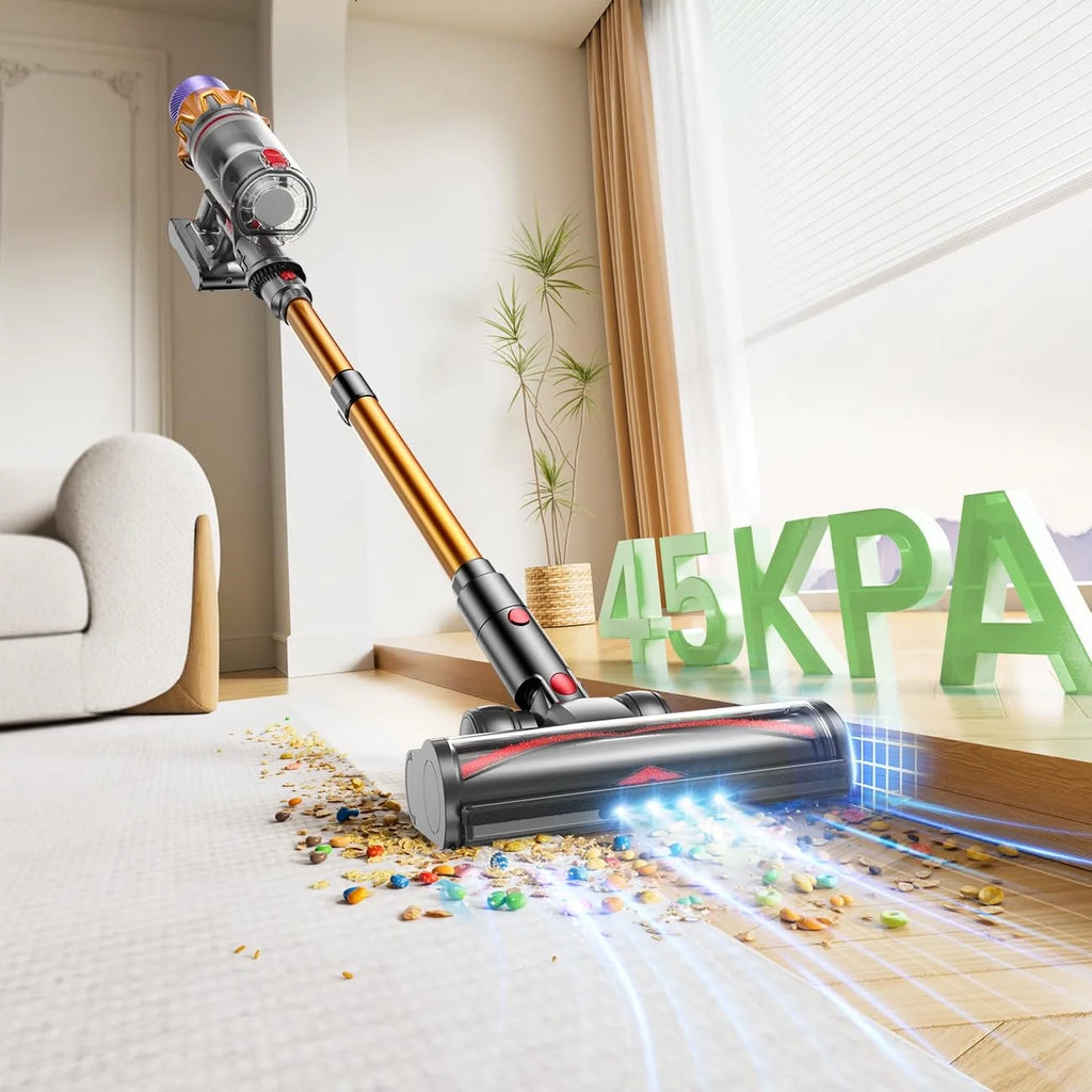 Cordless Stick Vacuum Cleaner 60mins 550W 45kpa with Charging Station Lightweight stick Vacuum for Carpets hardwood Pet Hair Rechargeable