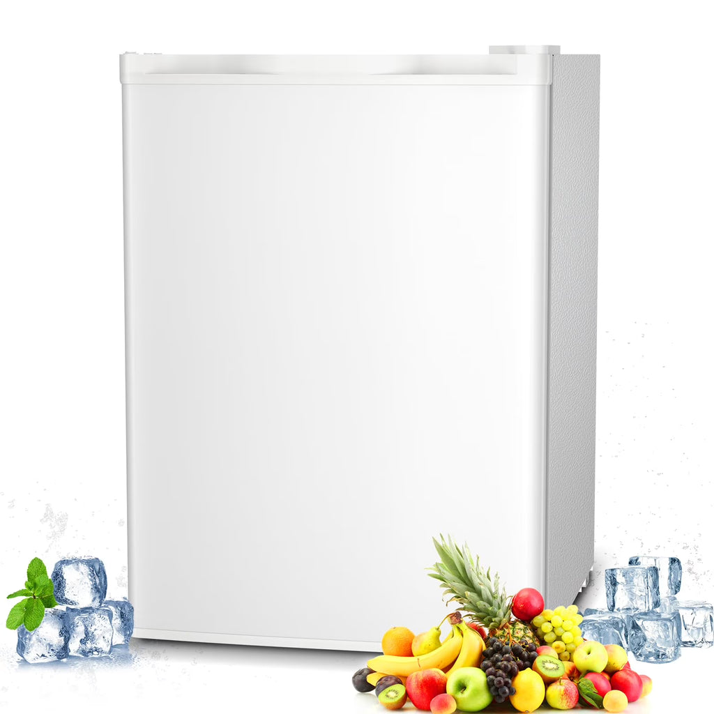 FREE VILLAGE 3.2 Cu.Ft. Mini Fridge with Freezer, Small Refrigerators with Adjustable Thermostat, Low Noise, Energy Saving, Compact Refrigerators for College Dorm, Office, Bedroom, Apartment, White