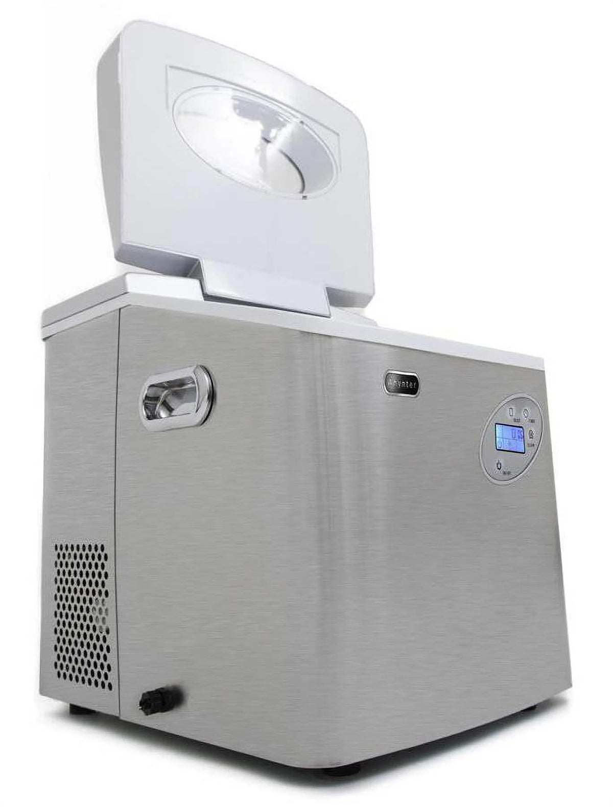 Whynter Portable Ice Maker with 49lb Capacity Stainless Steel with Water Connection