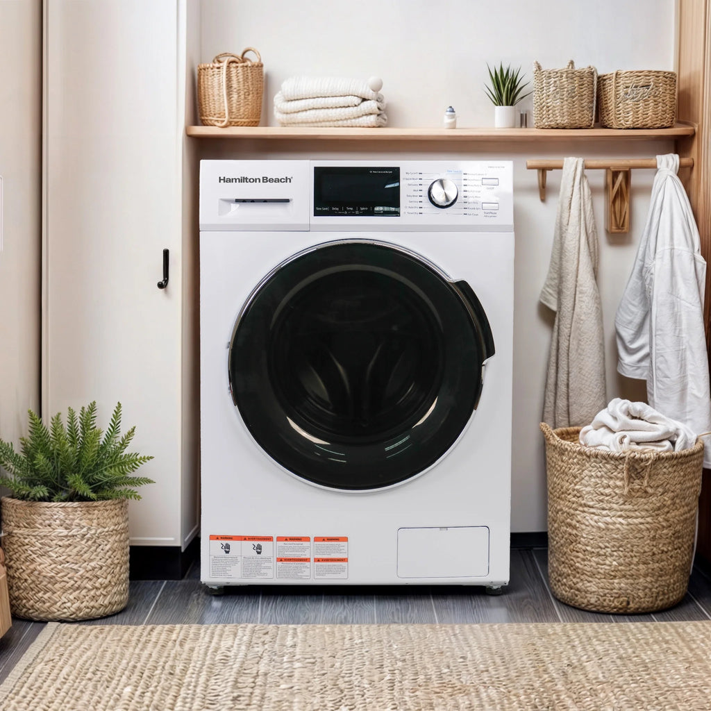 Hamilton Beach 2.7 cu ft Front Loading Combo Washer and Dryer , White