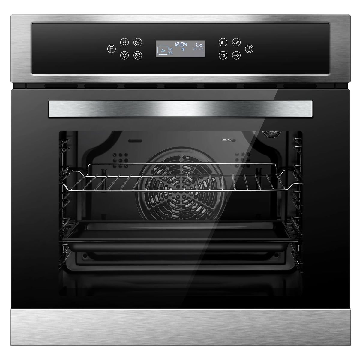 24" Electric Single Wall Oven 2.5 Cu.ft Convection Stainless Steel Built-in Electric Ovens with 11 Functions, 8 Automatic Recipes, 2800W, 240V, Upgraded