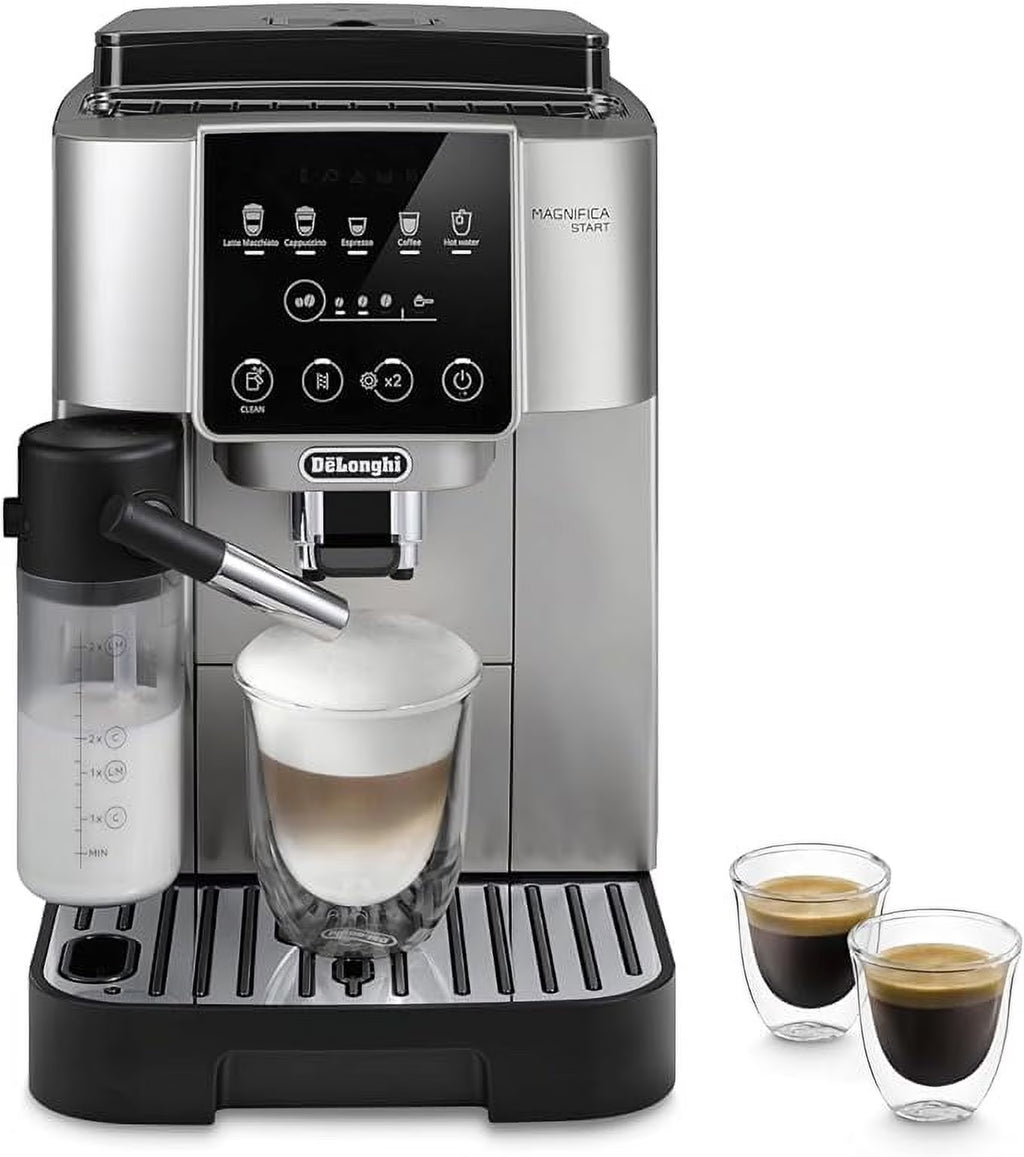 De'Longhi Magnifica Start Fully Automatic Espresso Machine with Automatic Milk Frother - Silver