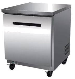 Maxx Cold Single Door Undercounter Freezer, 27.5"W, 6.5 Ct Ft, in Stainless Steel (MXCF27UHC)