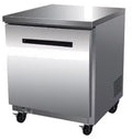 Maxx Cold Single Door Undercounter Freezer, 27.5"W, 6.5 Ct Ft, in Stainless Steel (MXCF27UHC)