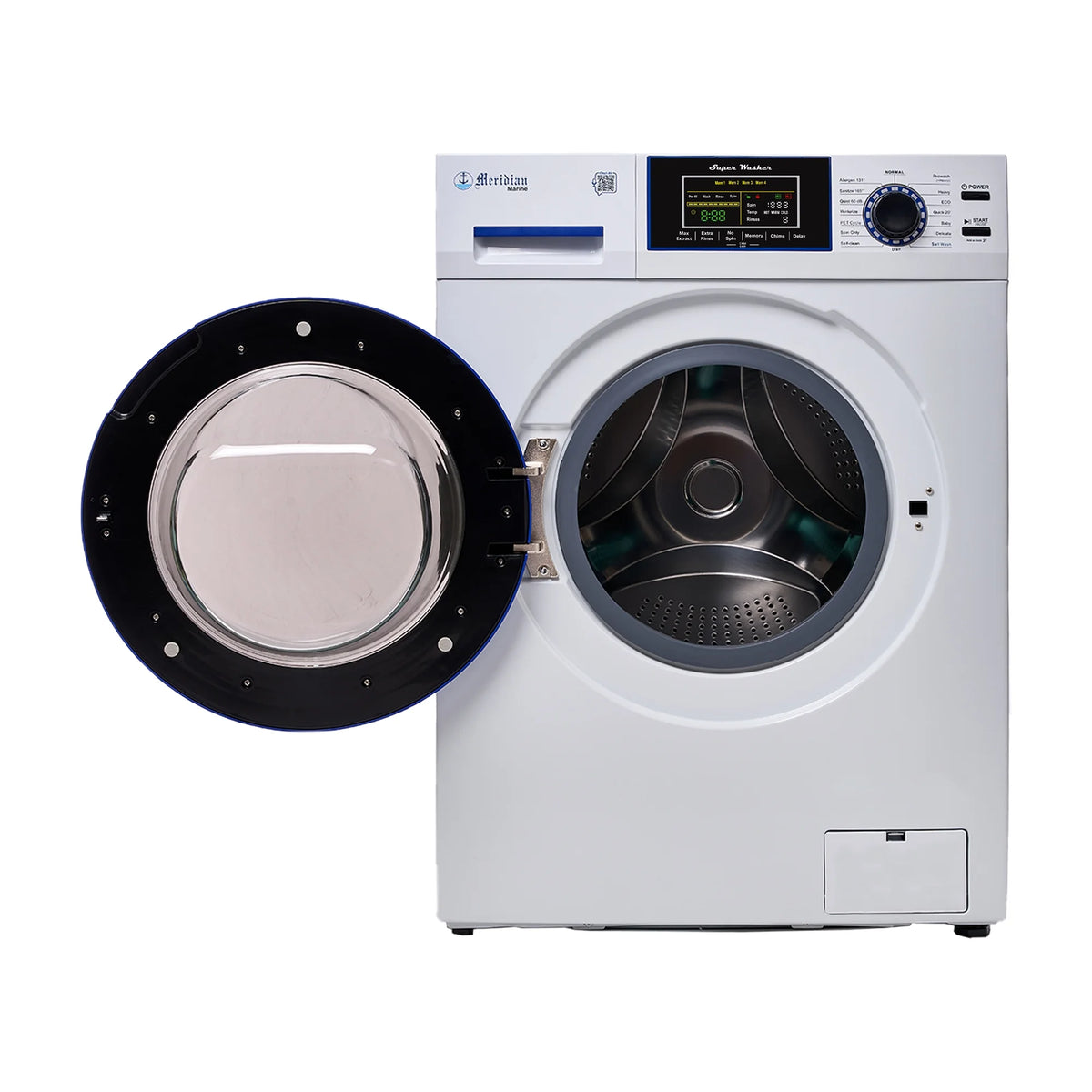 Marine Washer ANTI CORROSION 1.62 cf/15 lbs. 1400 RPM Salt Wash Sanitize 110V