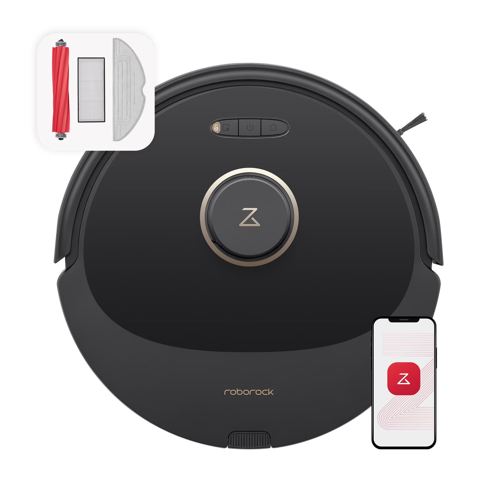 Roborock Q8 Max Robot Vacuum and Mop with Obstacle Avoidance, LiDAR Navigation, 5500Pa Suction Power, and App Control(White)