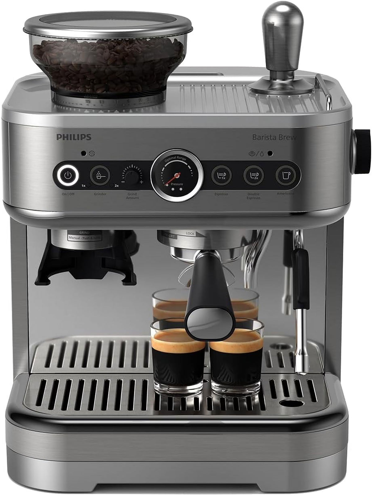 Philips Barista Brew Semi-Automatic Espresso Machine | Stainless Steel | PSA3218/01