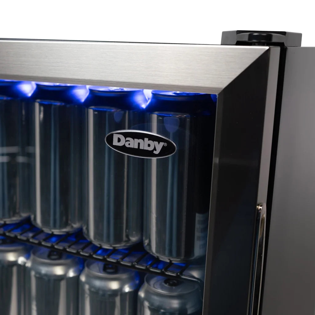 Danby 2.6 cu. ft. Free-Standing Beverage Center in Stainless Steel DBC026A1BSSDB