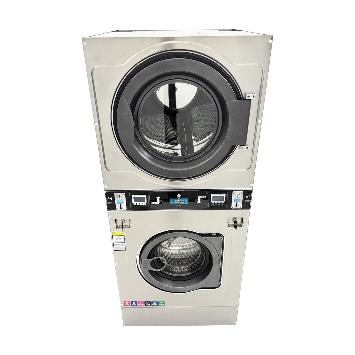 Commercial Coin Operated Washer Dryer Combo Double-layer Washing and Drying Machine 220V 1PH