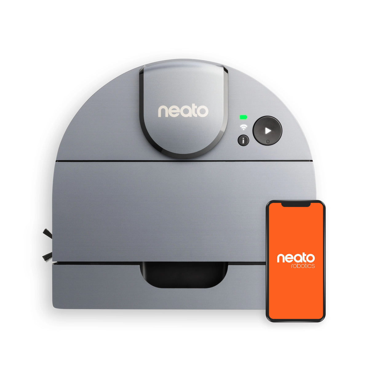 Open Box Neato D10 Intelligent Robot Vacuum Wi-Fi Connected with LIDAR Navigation in Silver