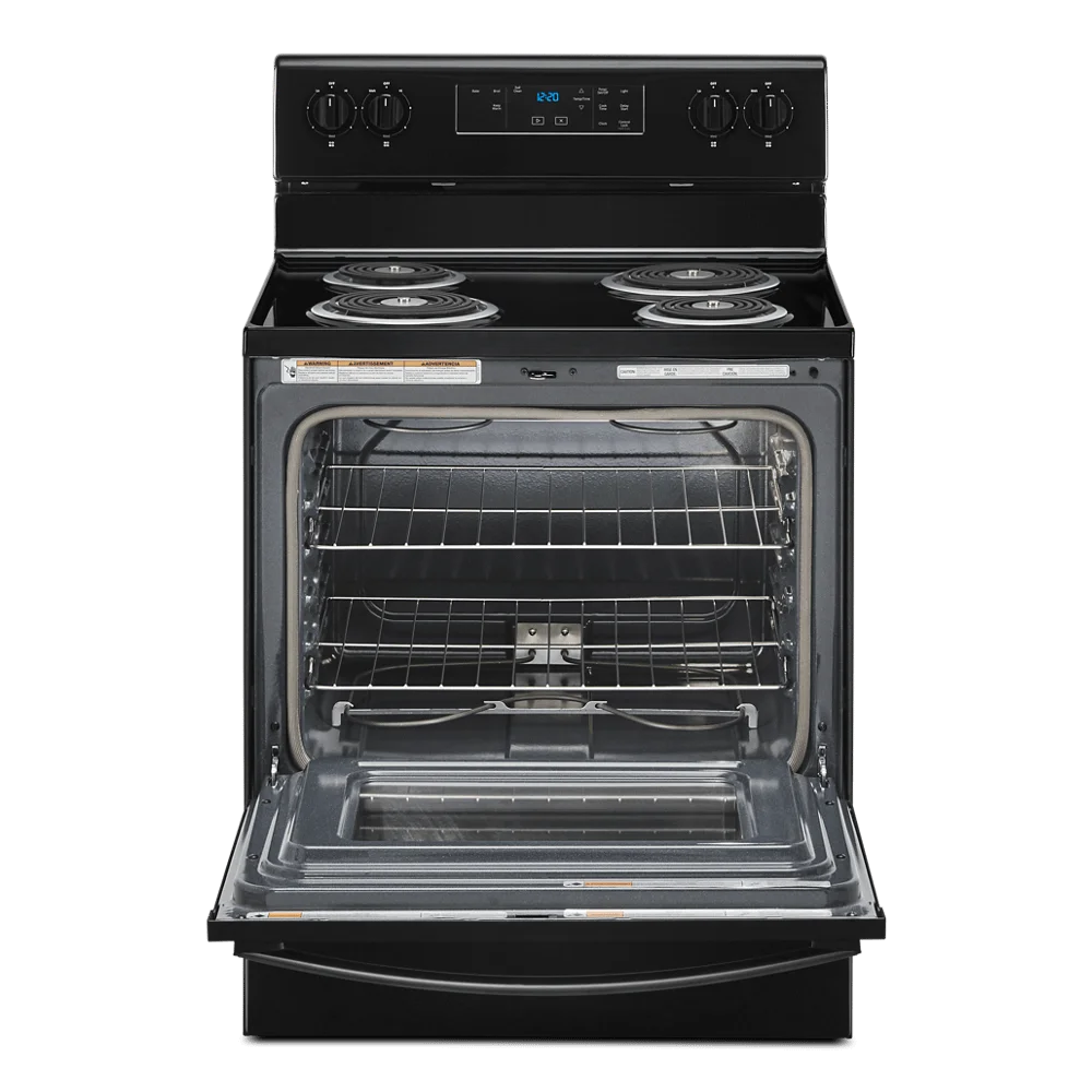 WHIRLPOOL WFC315S0JB 30" freestanding coil electric range