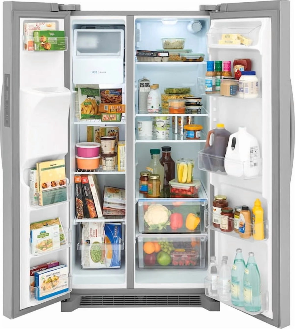 Frigidaire FRSS2623AS 26 Cu. Ft. 36" Standard Depth Side-by-Side Refrigerator, Energy Star Certified, Stainless Steel