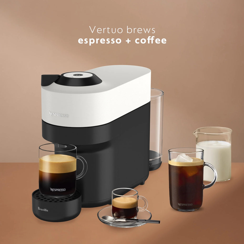 Nespresso Vertuo Pop by De'Longhi Coffee and Espresso Maker with Coffee Tasting Set, Black