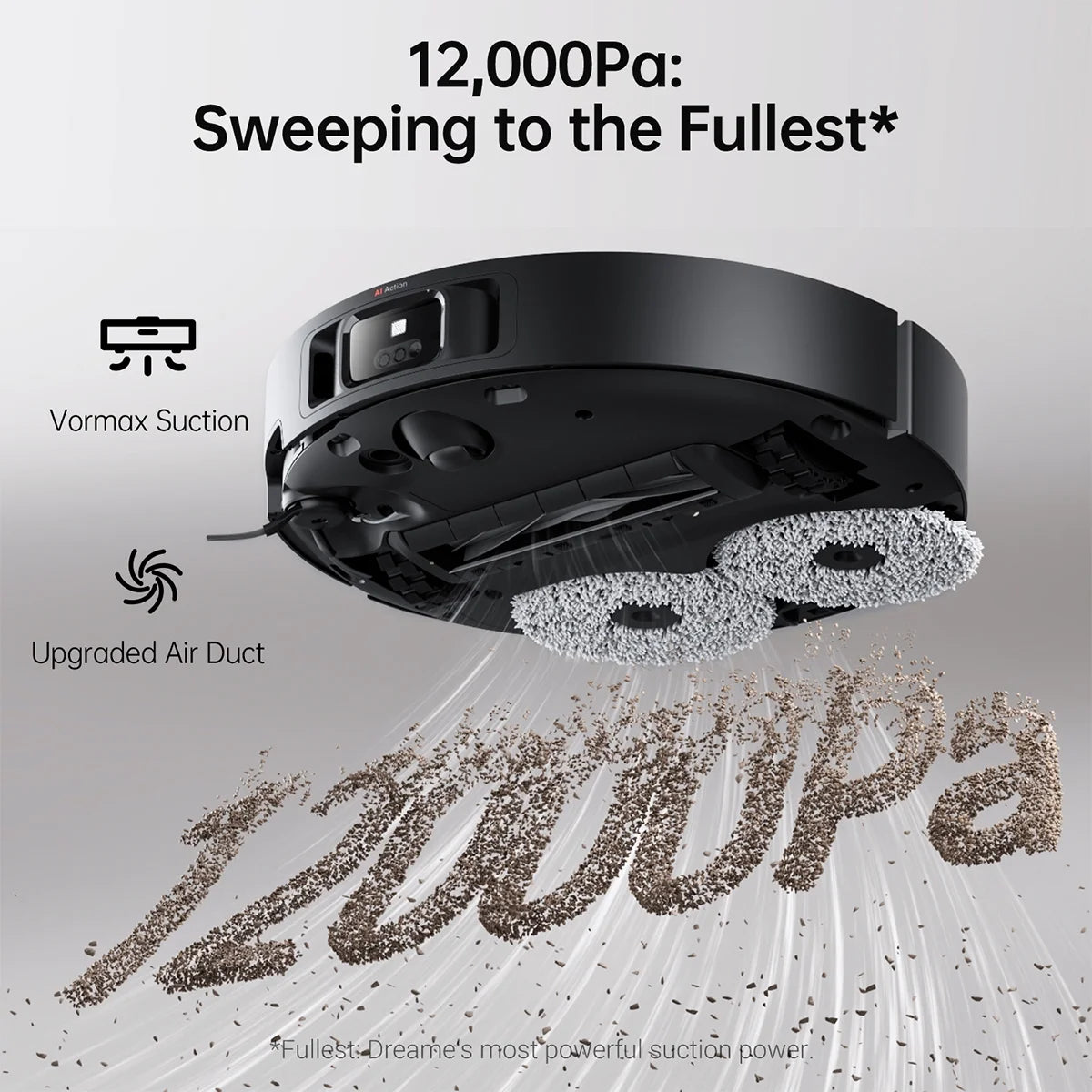 dreame L40 Ultra Robot Vacuum with Removable & Liftable Mop, Extendable & Liftable SideBrush, 11,000Pa Suction, 149a?? Mop & Washboard Self Cleaning, Auto-Empty, Auto Refill, Voice Control