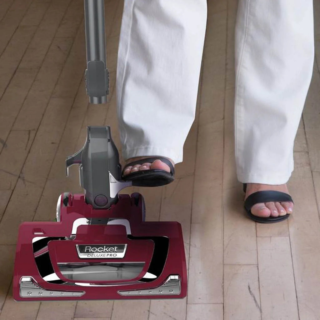 Shark Rocket Pro Corded Stick Vacuum, Removable Hand Vacuum, Hardwood Floors and Carpet, Advanced Swivel Steering, Pet-Friendly, XL Capacity, Ultra-Lightweight, HV370 Comet Red