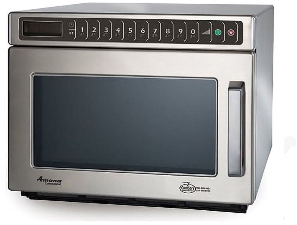 Amana Commercial Digital Microwave .6 Cft Countertop 1800 Watt Heavy Volume Model Hdc182