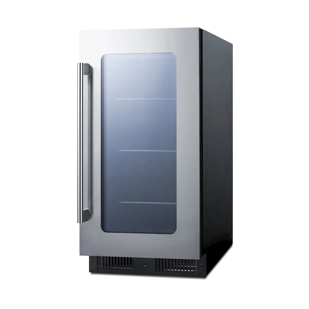 Summit Cl181wbv 18 Inches Wide 2.9 Cu. Ft. Built-In Or Free Standing Wine And Beverage Cooler -