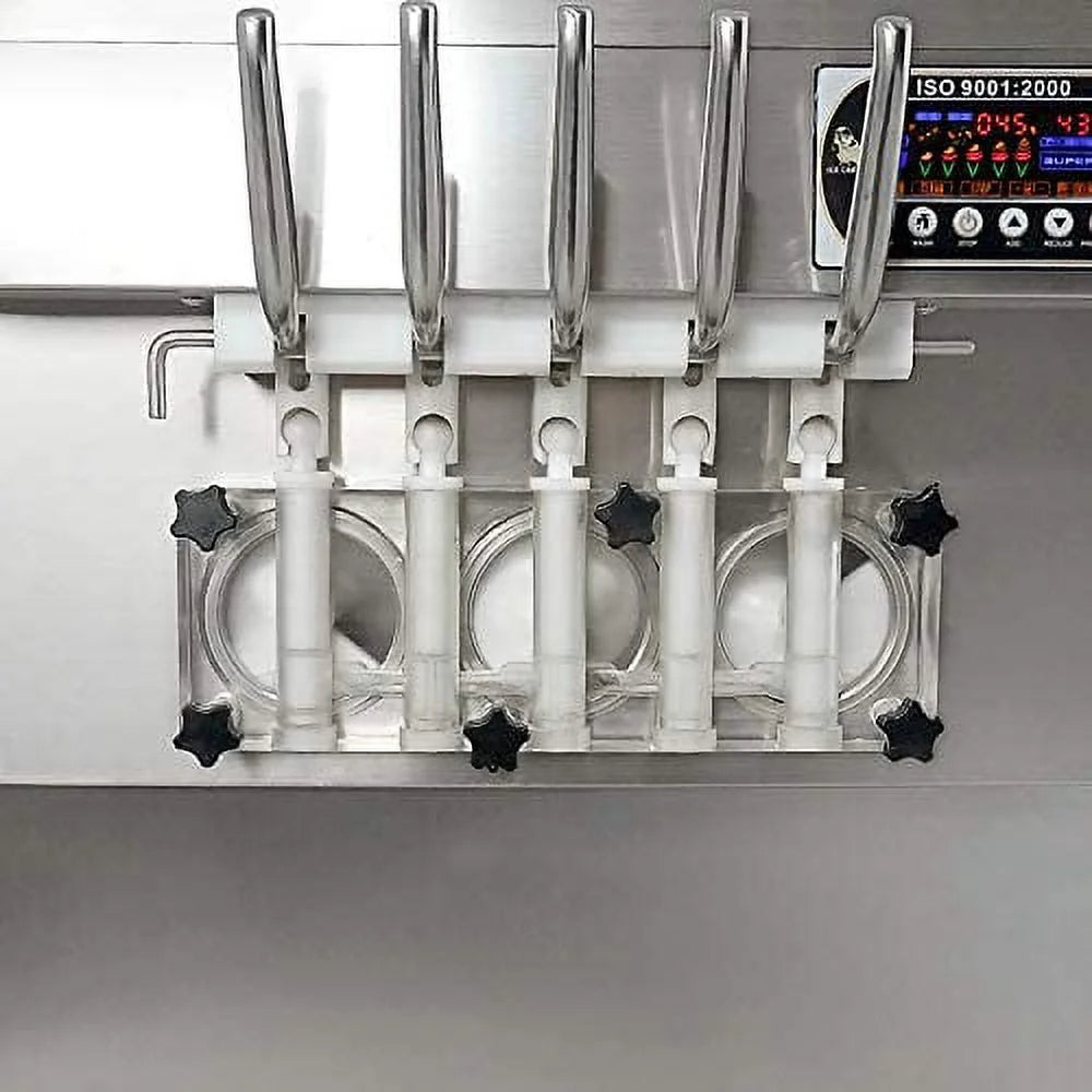 Kolice Commercial ETL 5 Flavors Floor Stand Gelato Soft Serve Ice Cream Machine