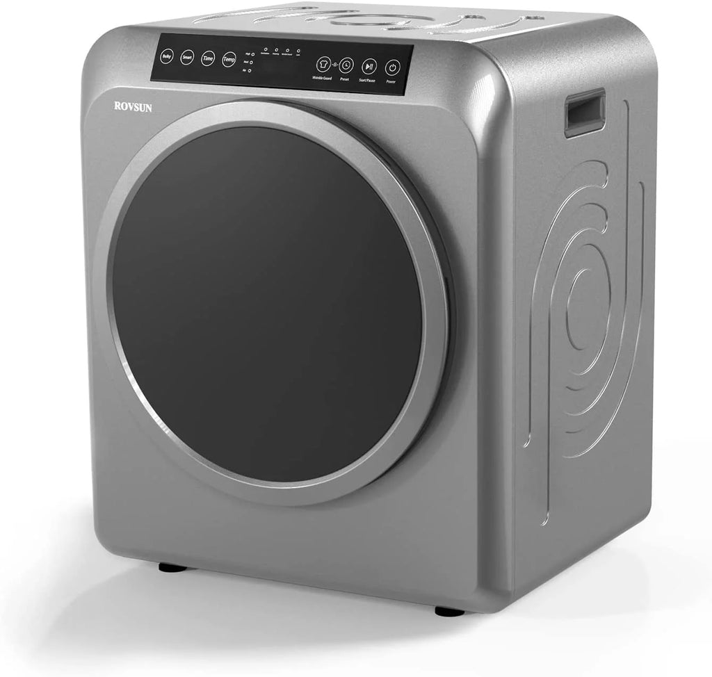 VINGLI Portable Clothes Dryer 3.5 Cu.Ft 1300W White Electric Tumble Dryer