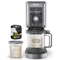Restored Ninja NC501 CREAMi Deluxe 11-in-1 XL Ice Cream Maker Silver Bundle with 2 YR CPS Enhanced Protection Pack (Refurbished)