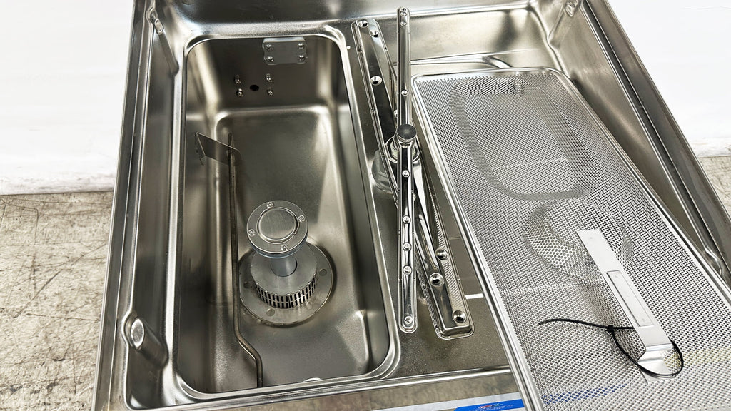 NSF 28 in. Single Rack Door Type Dishwasher, High Temp with Booster, 3-phrase 240V Freestanding Washer