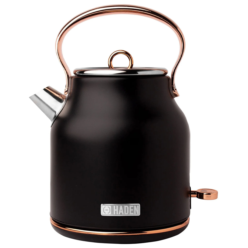 Haden Heritage 1.7 Liter Electric Kettle with 2 Slice Bread Toaster, White