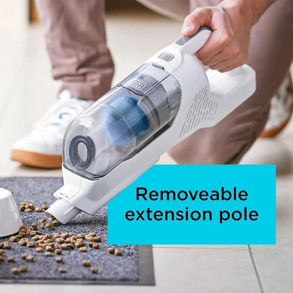 BLACK+DECKER POWERSERIES+ 16V MAX Cordless Stick Vacuum, Multi-Surface, with LED Floor Lights and Crevice Tool, 40 Minute Run-Time, BHFEA420J