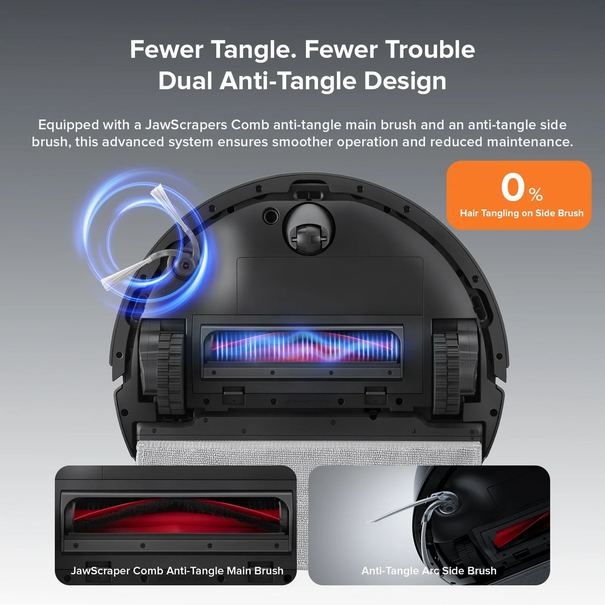 Roborock Q10 X5 Robot Vacuum and Mop Combo, 10,000 Pa Suction, Auto Mop Lifting, Reactive Tech Obstacle Avoidance, PreciSense LiDAR