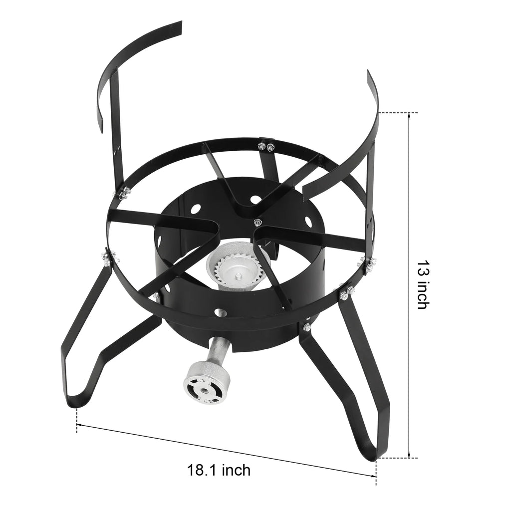 Zimtown 50qt Propane Fryer Kit Turkey Fryer Fish Fryer Outdoor Fryer Stainless Steel Propane Boil Pot Portable Deep Frying/Boiling