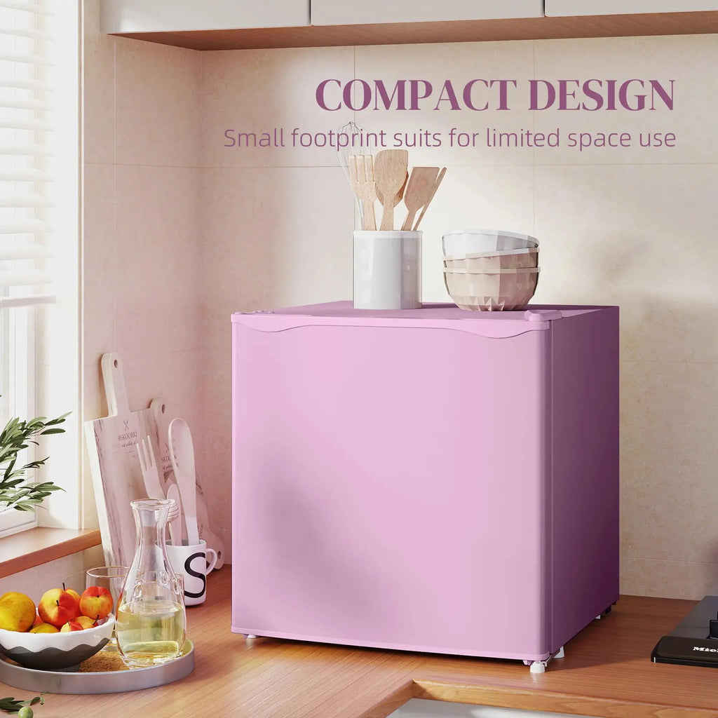 Resenkos 1.1 Cu.Ft Countertop Mini Freezer, Compact Upright Freezer with Removable Shelves, Red
