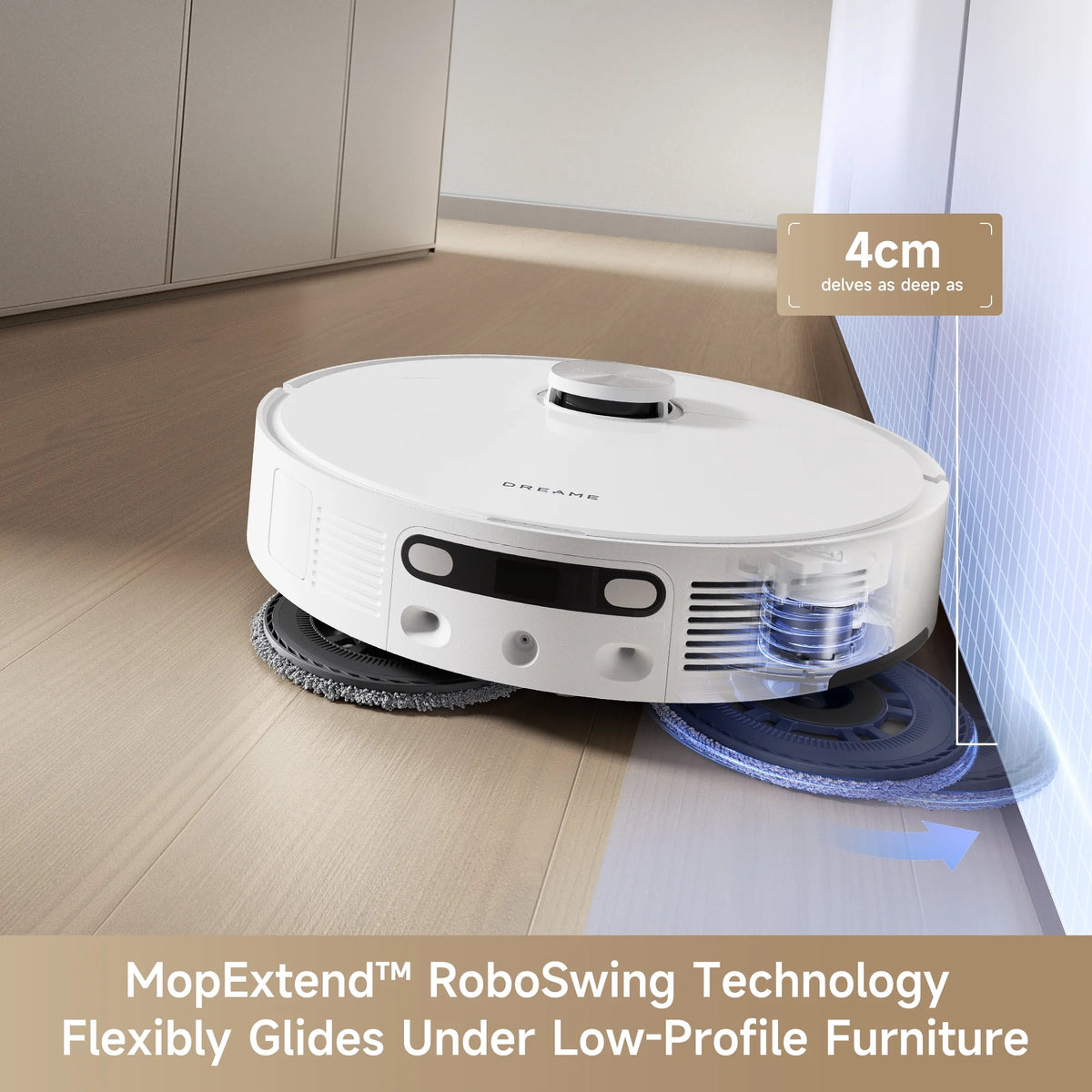 Dreame 2-in-1 Robot Vacuum and Mop, Auto Mop Raising, 7000Pa Suction, Self-Emptying Base, L20 Ultra