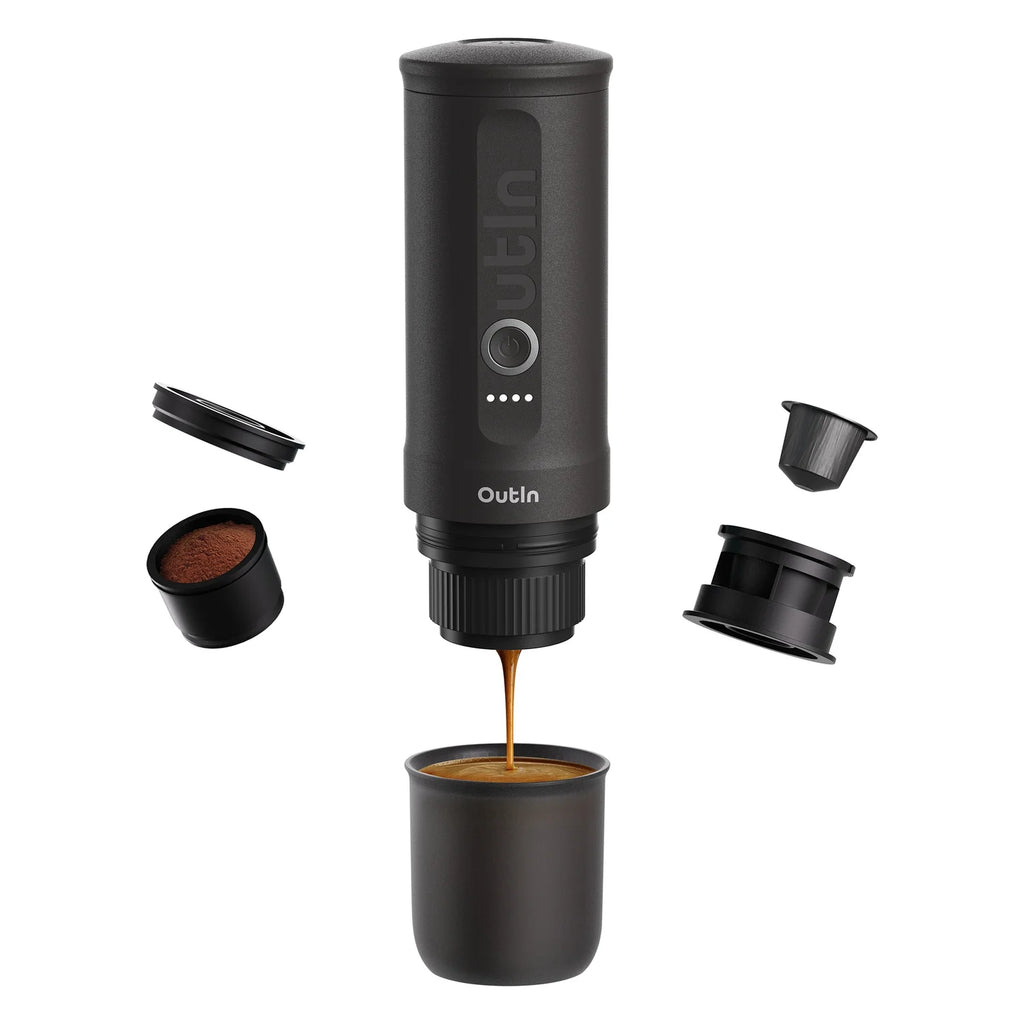 OutIn Nano Portable Electric Espresso Machine (Crimson Red), OTEM-01-CR