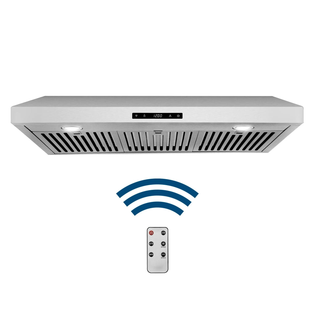 36 in. Under Cabinet Range Hood with Digital Touch Controls in Stainless Steel
