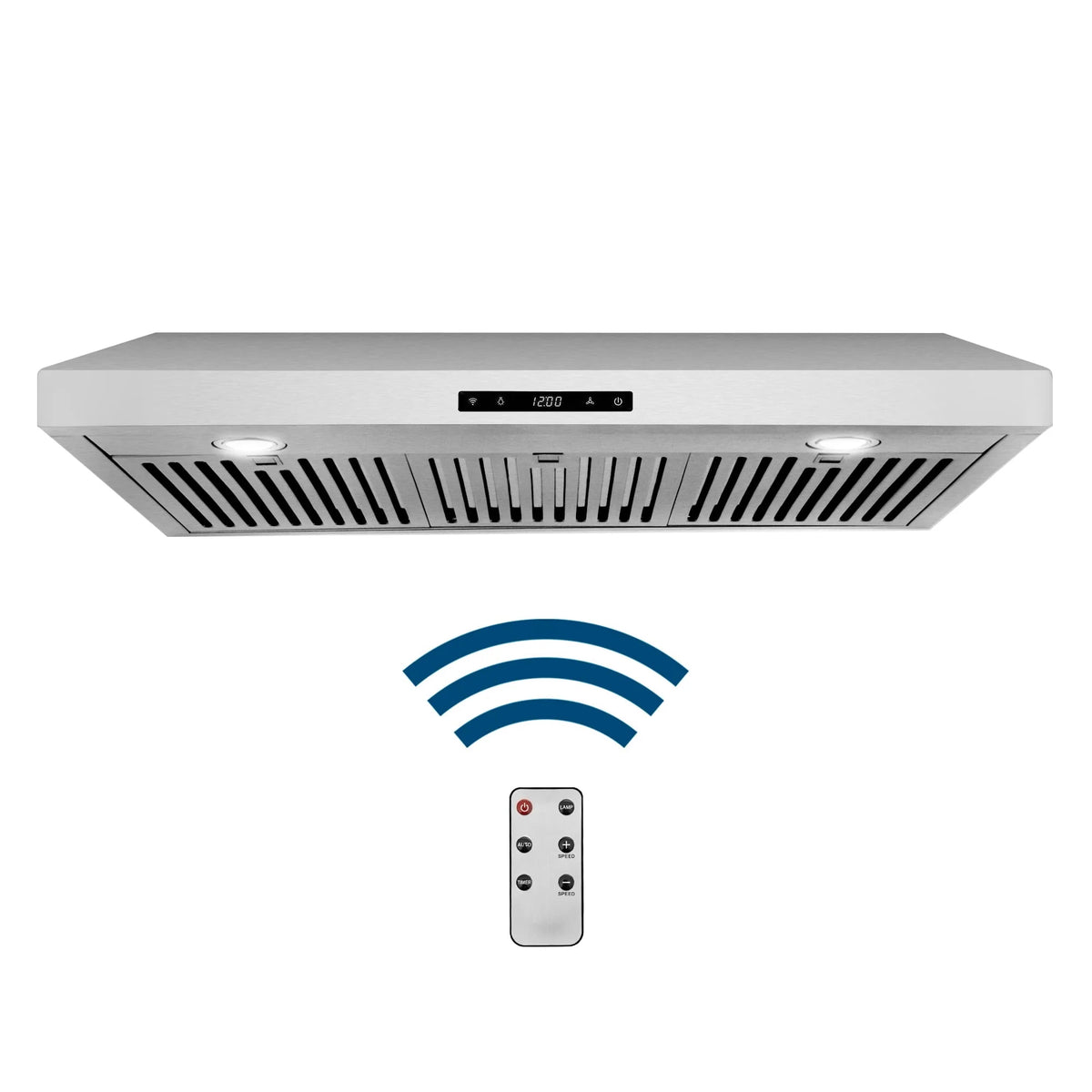 36 in. Under Cabinet Range Hood with Digital Touch Controls in Stainless Steel