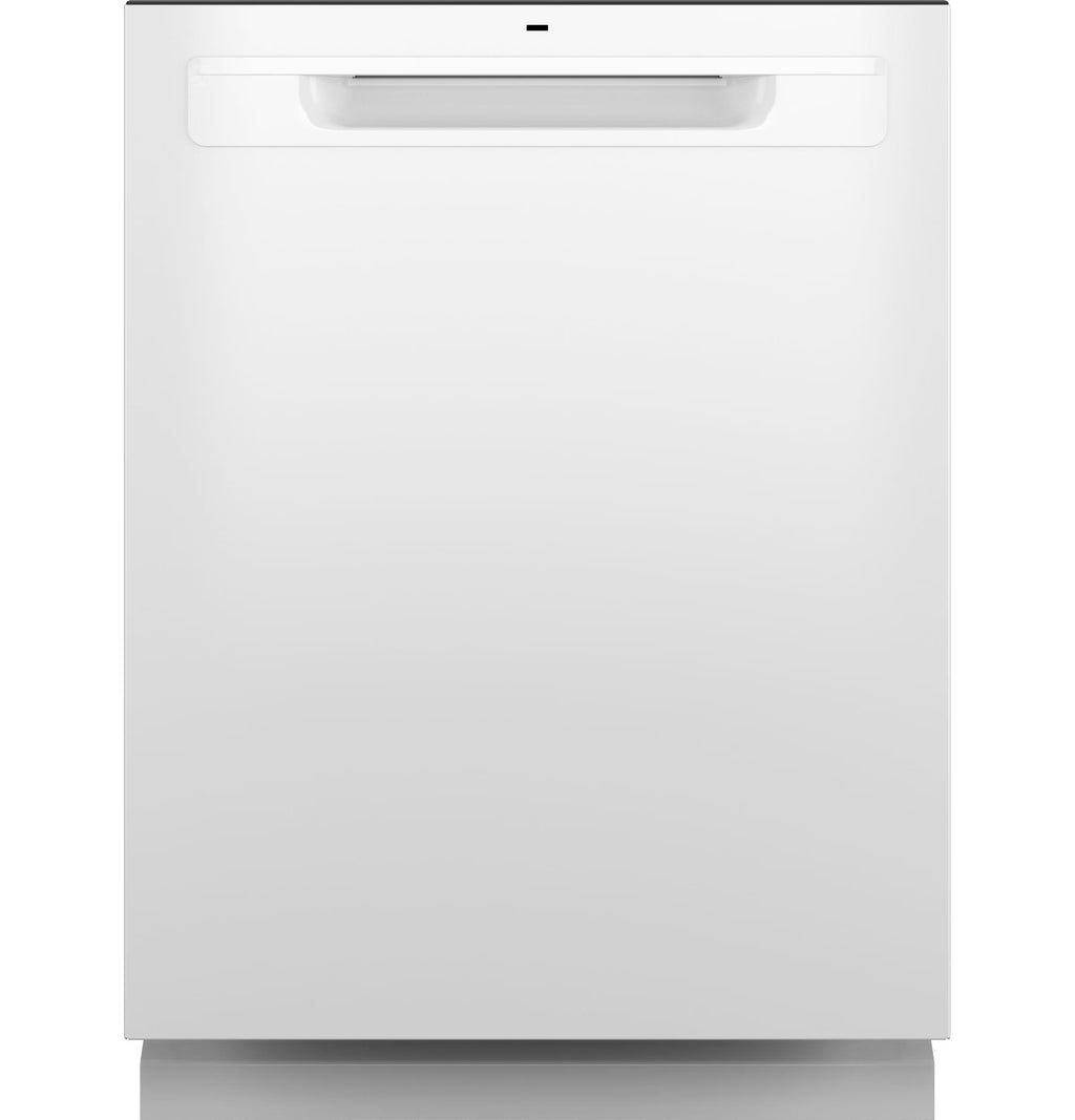 GE Top Control with Plastic Interior Dishwasher Sanitize Cycle & Dry Boost - GDP630PGRWW