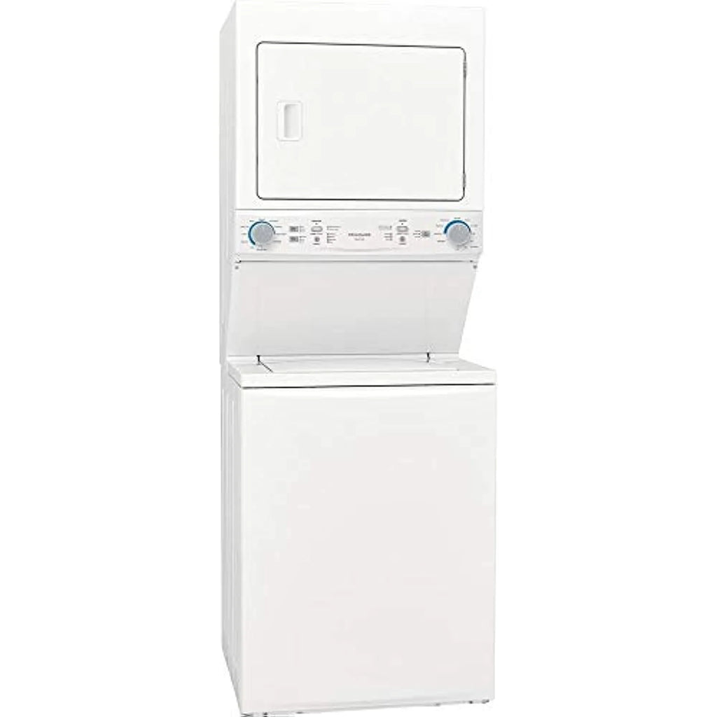 Frigidaire FLCG7522AW 27" Gas Laundry Center with 3.9 cu. ft. Washer Capacity, 5.6 cu. ft. Dry Capacity, 10 Wash Cycles, 10 Dry Cycles, in White