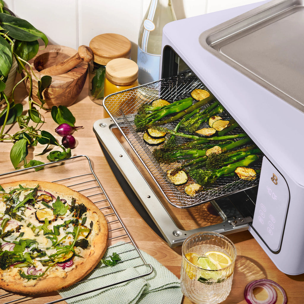 Beautiful Infrared Air Fryer Toaster Oven, 9-Slice, 1800 W, White Icing by Drew Barrymore