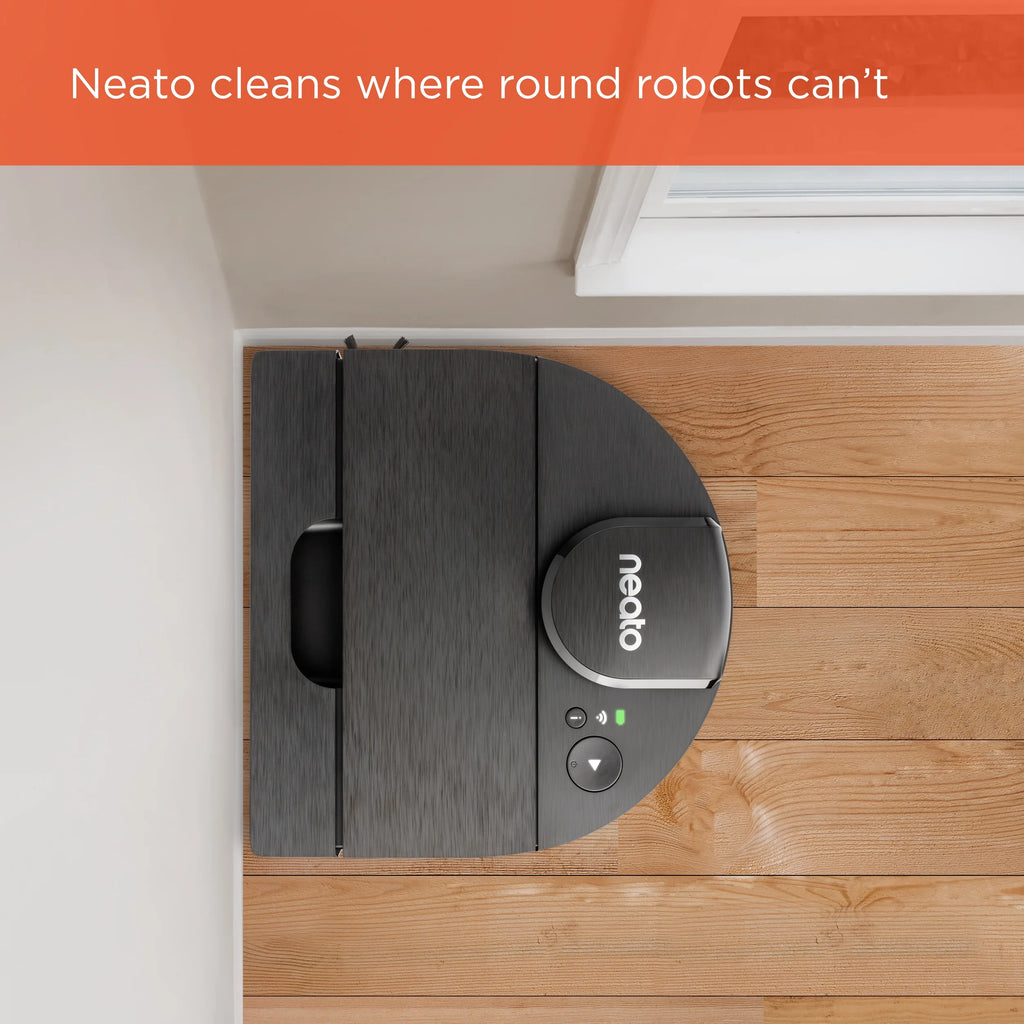 Open Box Neato D9 Intelligent Robot Vacuum Wi-Fi Connected with LIDAR Navigation in Black