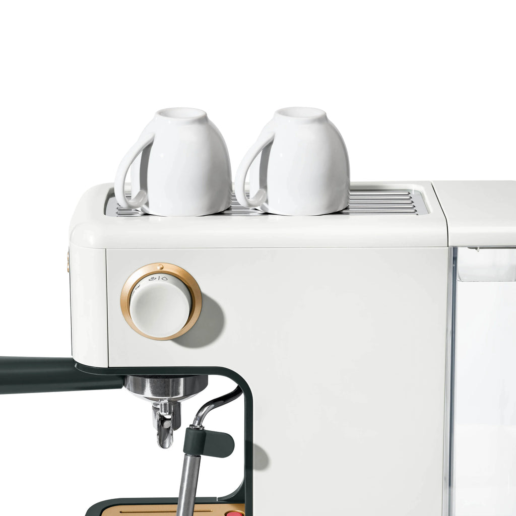 Beautiful Slim Espresso Machine with 20-Bar Pressure, Black Sesame by Drew Barrymore