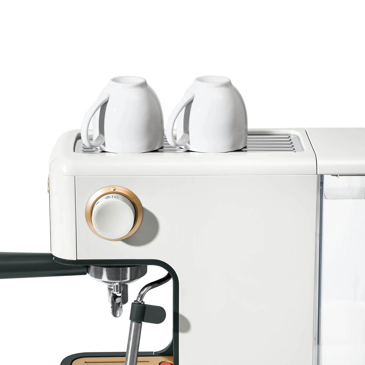 Beautiful Slim Espresso Machine with 20-Bar Pressure, Black Sesame by Drew Barrymore