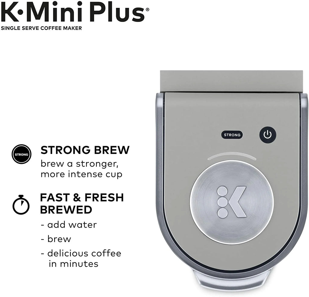 Keurig K-Mini Plus Single Serve K-Cup Pod Coffee Maker - Studio Gray