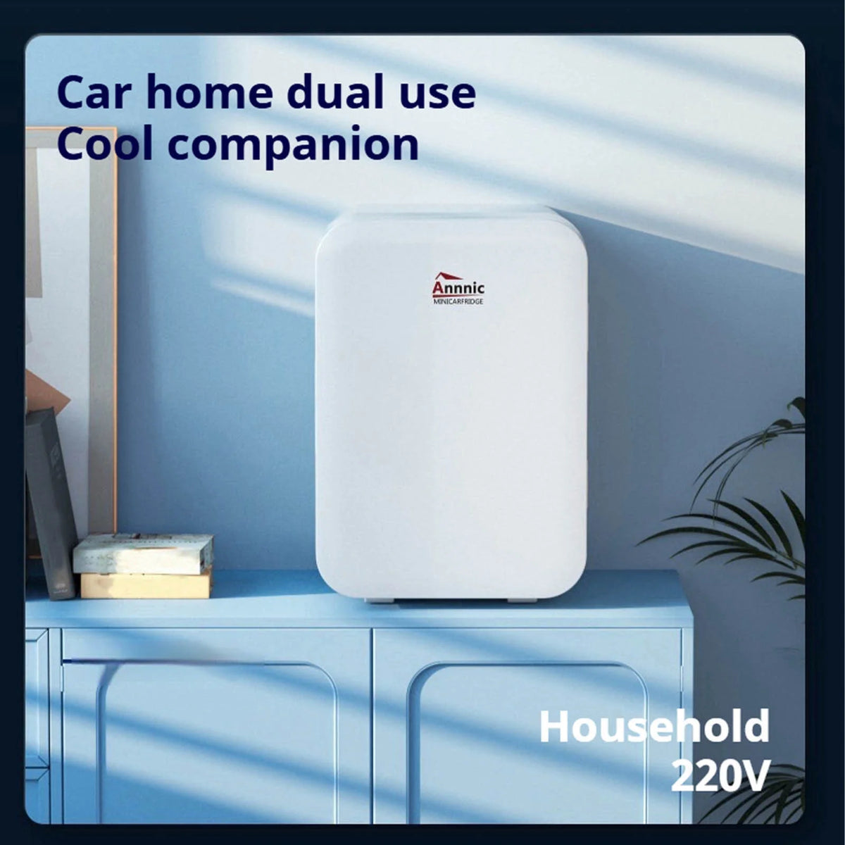 6L Mini Fridge for Bedroom - Car, Office Desk & College Dorm Room - 12v Portable Cooler & Warmer for Food, Drinks, Skincare, Beauty & Makeup - AC/DC Small Refrigerator Red