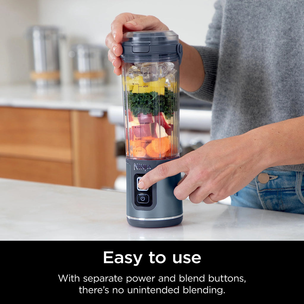 Ninja Blast Portable Blender, Cordless, 18oz. Vessel, Personal Blender for Shakes & Smoothies, BPA Free, Leakproof Lid & Sip Spout, USB-C Rechargeable, Dishwasher Safe Parts, Metallic Purple,