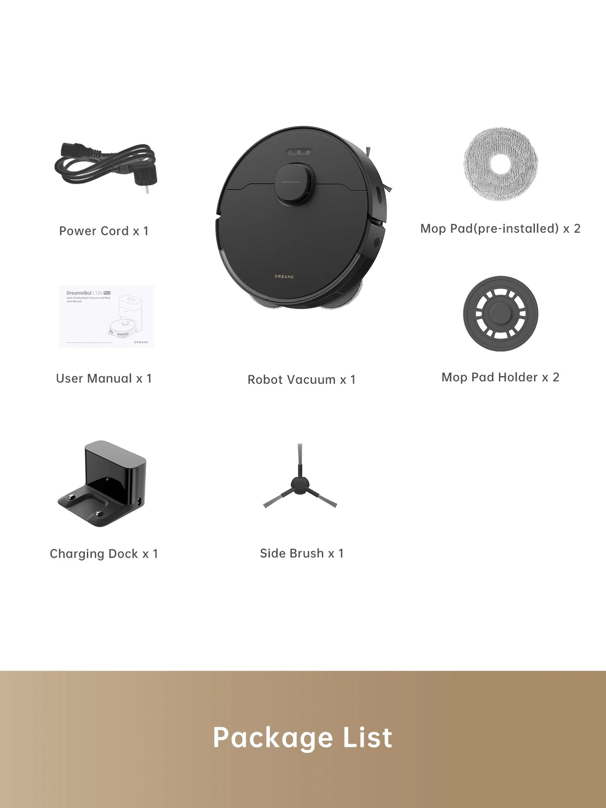 Dreame D10s Pro Robot Vacuum and Mop, Wi-Fi Compatible, Powerful Suction