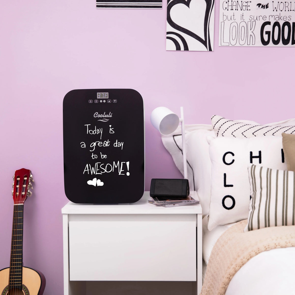 Cooluli Concord 20-Liter Portable Cooler/Warmer Mini Fridge, Black